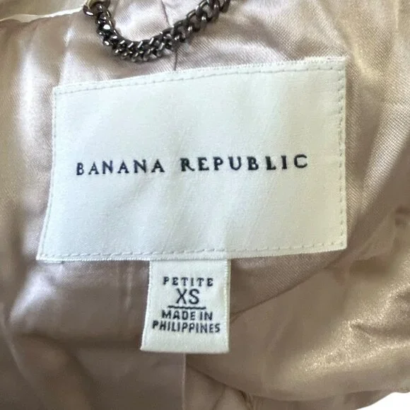 Banana Republic Beige Belted Trench Coat - XS Petite - Picture 7 of 8